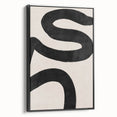 Mid Century Modern Art | Bold Abstract Minimalist Line Wall Decor