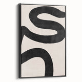 Mid Century Modern Art | Bold Abstract Minimalist Line Wall Decor