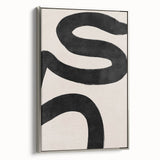 Mid Century Modern Art | Bold Abstract Minimalist Line Wall Decor