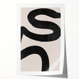 Mid Century Modern Art | Bold Abstract Minimalist Line Wall Decor