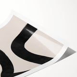 Mid Century Modern Art | Bold Abstract Minimalist Line Wall Decor