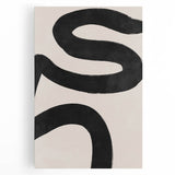 Mid Century Modern Art | Bold Abstract Minimalist Line Wall Decor