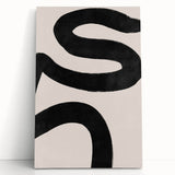 Mid Century Modern Art | Bold Abstract Minimalist Line Wall Decor