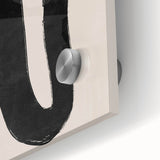 Mid Century Modern Art | Abstract Minimalist Black Line Wall Decor