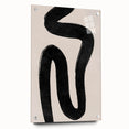 Mid Century Modern Art | Abstract Minimalist Black Line Wall Decor