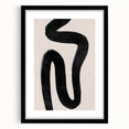 Mid Century Modern Art | Abstract Minimalist Black Line Wall Decor
