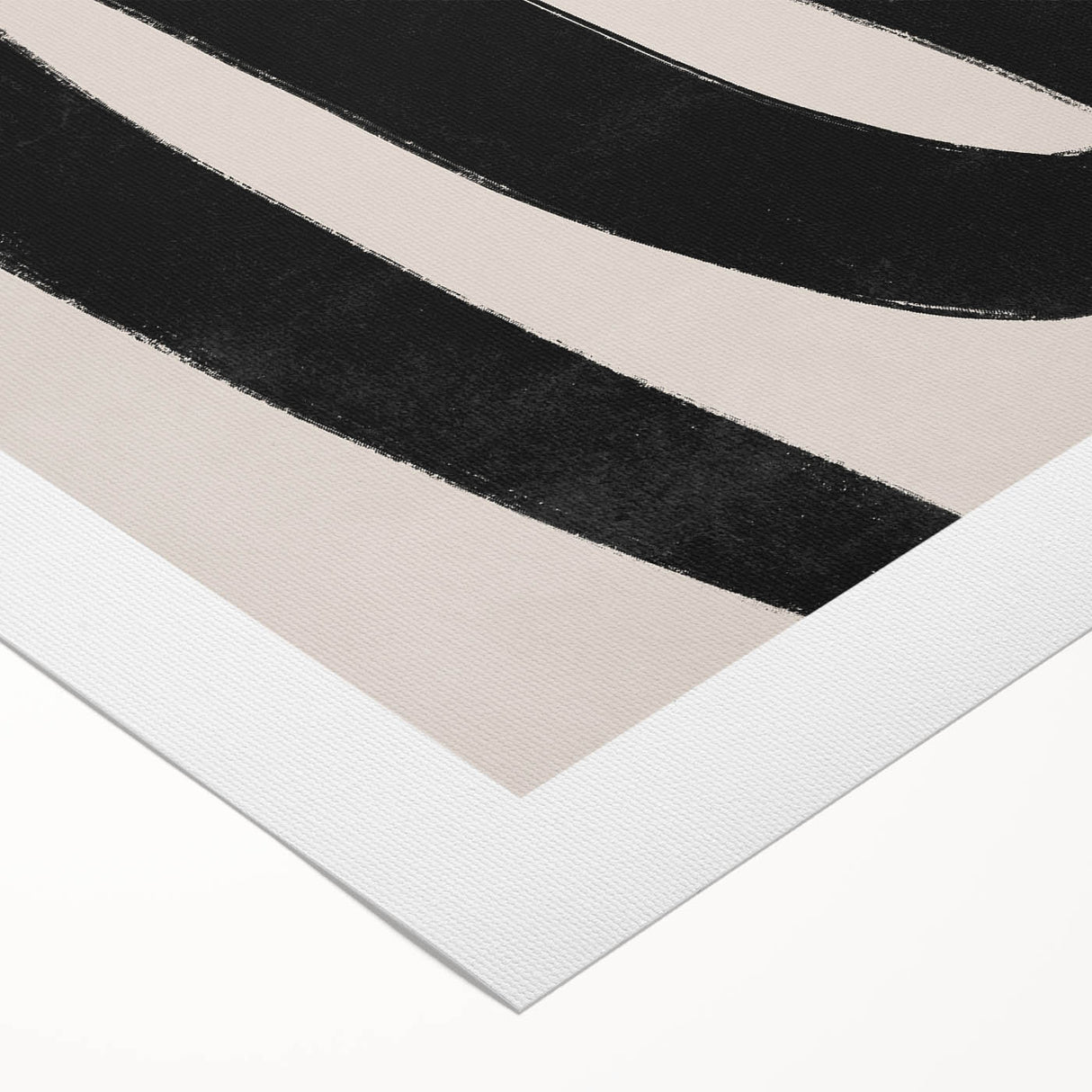Mid Century Modern Art | Abstract Minimalist Black Line Wall Decor