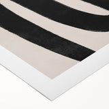 Mid Century Modern Art | Abstract Minimalist Black Line Wall Decor