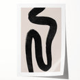 Mid Century Modern Art | Abstract Minimalist Black Line Wall Decor