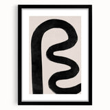 Mid Century Modern Art | Bold Abstract Minimalist Line Wall Decor