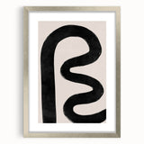 Mid Century Modern Art | Bold Abstract Minimalist Line Wall Decor