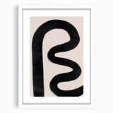 Mid Century Modern Art | Bold Abstract Minimalist Line Wall Decor