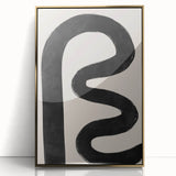 Mid Century Modern Art | Bold Abstract Minimalist Line Wall Decor