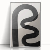 Mid Century Modern Art | Bold Abstract Minimalist Line Wall Decor