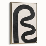 Mid Century Modern Art | Bold Abstract Minimalist Line Wall Decor