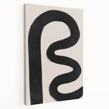 Mid Century Modern Art | Bold Abstract Minimalist Line Wall Decor