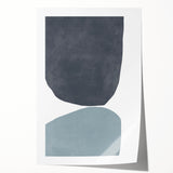 Mid Century Modern Art - Retro Minimalist Abstract Wall Decor - Geometric