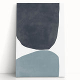 Mid Century Modern Art - Retro Minimalist Abstract Wall Decor - Geometric