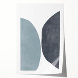 Mid Century Modern Art | Minimalist Geometric Wall Decor in Muted Tones
