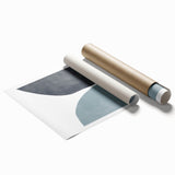 Mid Century Modern Art | Minimalist Geometric Wall Decor in Muted Tones