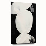 Abstract Minimalist Wall Art – Modern Clean Line Artwork in Black and White