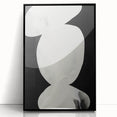 Abstract Minimalist Wall Art – Modern Clean Line Artwork in Black and White