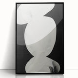 Abstract Minimalist Wall Art – Modern Clean Line Artwork in Black and White