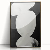 Abstract Minimalist Wall Art – Modern Clean Line Artwork in Black and White