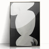Abstract Minimalist Wall Art – Modern Clean Line Artwork in Black and White