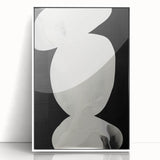 Abstract Minimalist Wall Art – Modern Clean Line Artwork in Black and White
