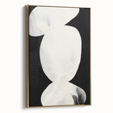 Abstract Minimalist Wall Art – Modern Clean Line Artwork in Black and White