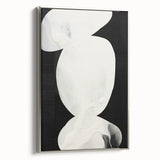 Abstract Minimalist Wall Art – Modern Clean Line Artwork in Black and White