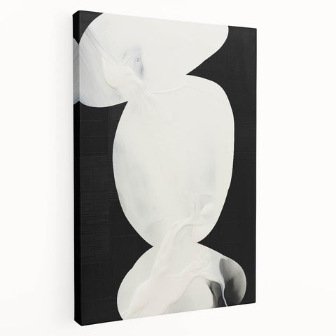 Abstract Minimalist Wall Art – Modern Clean Line Artwork in Black and White