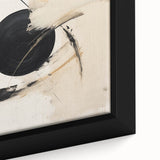 Minimalist Wall Art – Modern Abstract Black and White Circle Artwork