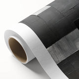 Modern Minimalist Wall Art – Geometric Black and Silver Abstract Design