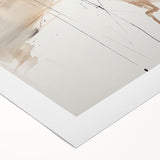 Elegant Minimalist Wall Art – Abstract Beige and White Modern Design