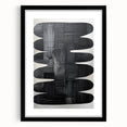 Minimalist Black Abstract Wall Art – Modern Curved Line Design
