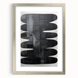 Minimalist Black Abstract Wall Art – Modern Curved Line Design