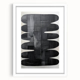 Minimalist Black Abstract Wall Art – Modern Curved Line Design