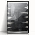 Minimalist Black Abstract Wall Art – Modern Curved Line Design