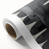 Minimalist Black Abstract Wall Art – Modern Curved Line Design