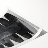 Minimalist Black Abstract Wall Art – Modern Curved Line Design