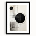Minimalist Geometric Wall Art – Modern Black and White Abstract Design