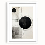 Minimalist Geometric Wall Art – Modern Black and White Abstract Design
