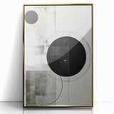 Minimalist Geometric Wall Art – Modern Black and White Abstract Design
