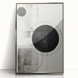Minimalist Geometric Wall Art – Modern Black and White Abstract Design