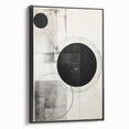 Minimalist Geometric Wall Art – Modern Black and White Abstract Design