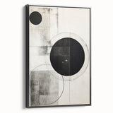 Minimalist Geometric Wall Art – Modern Black and White Abstract Design