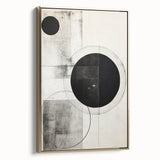 Minimalist Geometric Wall Art – Modern Black and White Abstract Design