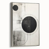 Minimalist Geometric Wall Art – Modern Black and White Abstract Design